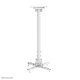 Neomounts CL25-550WH1 Soporte de techo para proyector - alt. 74,5-114,5 cm - fácil montaje - movimiento completo