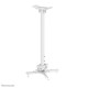 Neomounts CL25-550WH1 Soporte de techo para proyector - alt. 74,5-114,5 cm - fácil montaje - movimiento completo