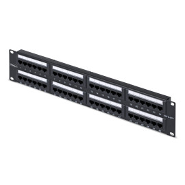 STARTECH.COM - StarTech.com Panel de Parcheo 2U de 48 Puertos Cat6 RJ45 de Montaje