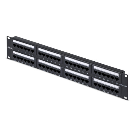 STARTECH.COM - StarTech.com Panel de Parcheo 2U de 48 Puertos Cat6 RJ45 de Montaje