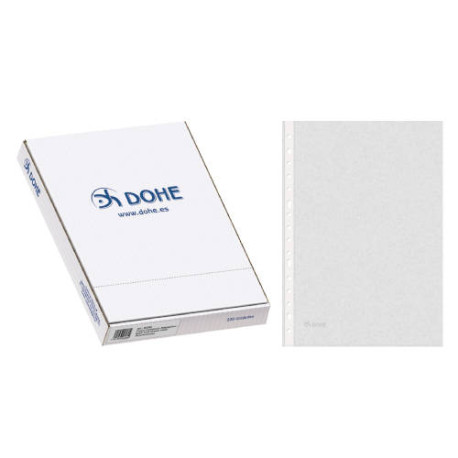 DOHE - CAJA 100 FUNDAS MULTITALADRO BASIC PLUS FOLIO 235X330 DOHE 90580 - 90580