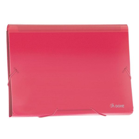 DOHE - DOHE Clasificador acordeon PP A4 traslucido rojo - 90615