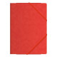 DOHE - Dohe Carpeta de gomas cartulina  - Folio - 600 g - Color rojo - 10083