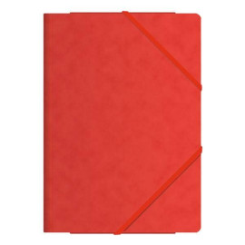 DOHE - Dohe Carpeta de gomas cartulina  - Folio - 600 g - Color rojo - 10083