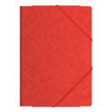 DOHE - Dohe Carpeta de gomas cartulina  - Folio - 600 g - Color rojo - 10083