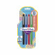 PAPERMATE - Papermate Flair rotulador Medio Negro, Azul, Verde, Rojo 4 pieza(s) - 2032365