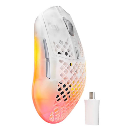 Steelseries Aerox 3 Wireless Gen 2 ratón Juego mano derecha RF Wireless + Bluetooth Óptico 26000 DPI