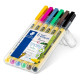 Staedtler Noris writing pen 307 rotulador de punta fina Negro, Azul, Marrón, Verde, Rosa, Amarillo 6 pieza(s)