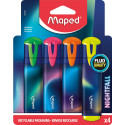 Maped 740700 marcador 4 pieza(s) Punta de cincel Verde, Naranja, Amarillo, Rosa