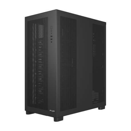 FSP - FSP CAJA UB500-B WORKSTATION, USB3.0 X 2, TYPE C,140MM PWM FAN X 1(DIGITAL FAN SPEED DISPLAY - POC0000260