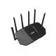 ASUS RT-BE90U BE9400 AiMesh router inalámbrico 2.5 Gigabit Ethernet Tribanda (2.4 GHz / 5 GHz / 6 GHz) Negro