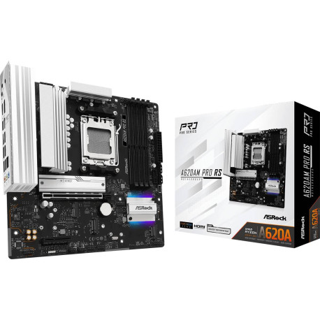 ASROCK - Asrock A620AM Pro RS AMD A620A Zócalo AM5 micro ATX - 90-MXBSV0-A0UAYZ