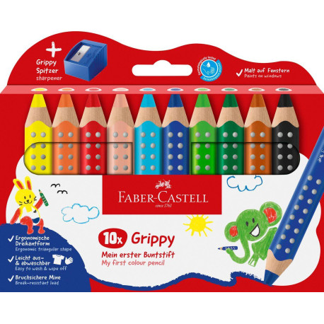 FABER-CASTELL - Faber-Castell 110636 lápiz de color Multicolor 10 pieza(s) - 110636