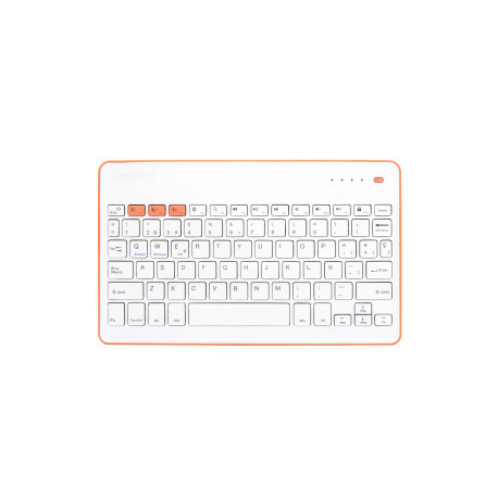 SILVERHT - SilverHT Wireless KB White + Peach - 111936740199
