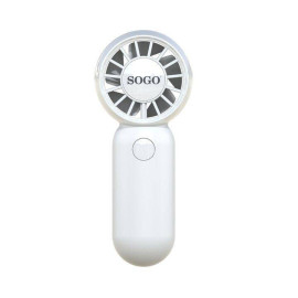 SOGO - Sogo Ventilador De Mano Portatil Recargable 500mA 10400rpm - VEN-SS-21145-WH