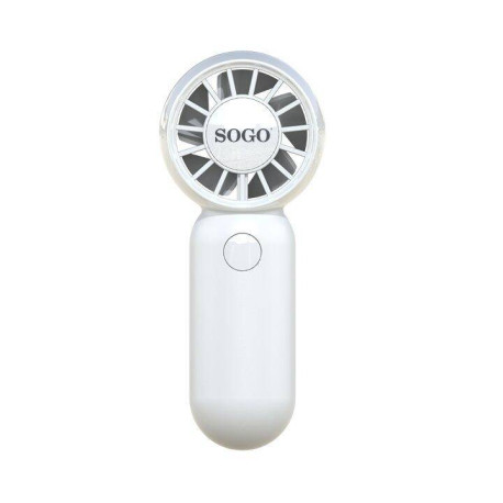 SOGO - Sogo Ventilador De Mano Portatil Recargable 500mA 10400rpm - VEN-SS-21145-WH