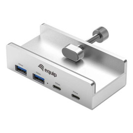 EQUIP - Equip 128967 hub de interfaz USB 3.2 Gen 1 (3.1 Gen 1) Type-A 5000 Mbit/s Aluminio - 128967