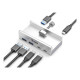 EQUIP - Equip 128967 hub de interfaz USB 3.2 Gen 1 (3.1 Gen 1) Type-A 5000 Mbit/s Aluminio - 128967