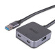 LINDY - Lindy 43388 hub de interfaz USB 3.2 Gen 1 (3.1 Gen 1) Type-A 5000 Mbit/s Negro, Gris - 43388