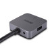 LINDY - Lindy 43388 hub de interfaz USB 3.2 Gen 1 (3.1 Gen 1) Type-A 5000 Mbit/s Negro, Gris - 43388