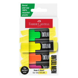 FABER-CASTELL - Faber-Castell 154204 marcador 4 pieza(s) Verde, Naranja, Rosa, Amarillo - 154204