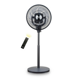 Sogo Ventilador Negro Base 360º Rdo. 16″ 65w