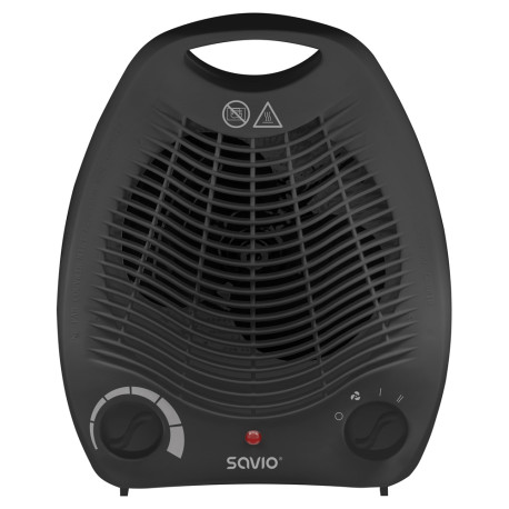 SAVIO - AD-02 B calefactor eléctrico Negro Ventilador eléctrico - AD-02 B