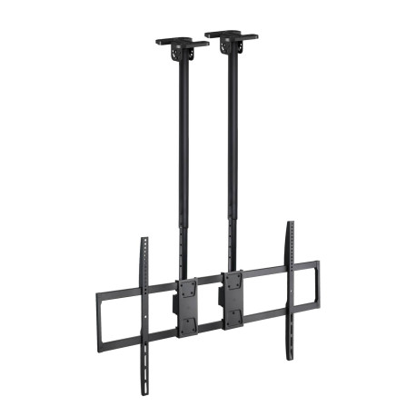 TOOQ - TooQ Soporte de Techo Extensible con doble mástil para Pantallas 60”-120'', Negro - LPCE11120TSLI-B