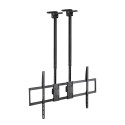 TOOQ - TooQ Soporte de Techo Extensible con doble mástil para Pantallas 60”-120'', Negro - LPCE11120TSLI-B