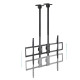 TOOQ - TooQ Soporte de Techo Extensible con doble mástil para Pantallas 60”-120'', Negro - LPCE11120TSLI-B