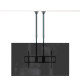 TOOQ - TooQ Soporte de Techo Extensible con doble mástil para Pantallas 60”-120'', Negro - LPCE11120TSLI-B