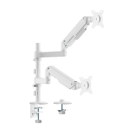 AISENS - Soporte de Mesa con Contrapeso para 2 Monitores Aisens DT32TSR-441/ Giratorio/ Inclinable/ hasta 9kg - DT32TSR-441