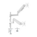 AISENS - Soporte de Mesa con Contrapeso para 2 Monitores Aisens DT32TSR-441/ Giratorio/ Inclinable/ hasta 9kg - DT32TSR-441