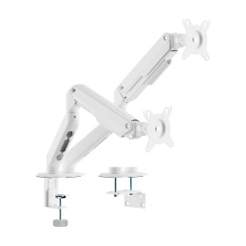 AISENS - Soporte de Mesa con Contrapeso para 2 Monitores Aisens DT32TSR-439/ Giratorio/ Inclinable/ hasta 9kg - DT32TSR-439