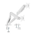 AISENS - Soporte de Mesa con Contrapeso para 2 Monitores Aisens DT32TSR-439/ Giratorio/ Inclinable/ hasta 9kg - DT32TSR-439