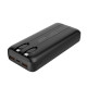 CoolBox POWERBANK DP20 20000MAH LCD+CABLES INTEGRADOS USB-C+LIGHTING NEGRO CARGA RAPIDA