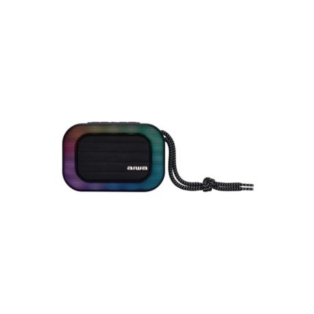ALTAVOZ BLUETOOTH PORTABLE AIWA BST-130 TI 5W RMS BT 5.3 MicroSD BATERIA 12h RGB TITANIUM