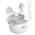 AURICULAR INTRAUDITIVO BLUETOOTH AOC ACT1501WT TWS IPX4 MIC BLANCO REPRODUCCION 20H CARGA USB-C TACT