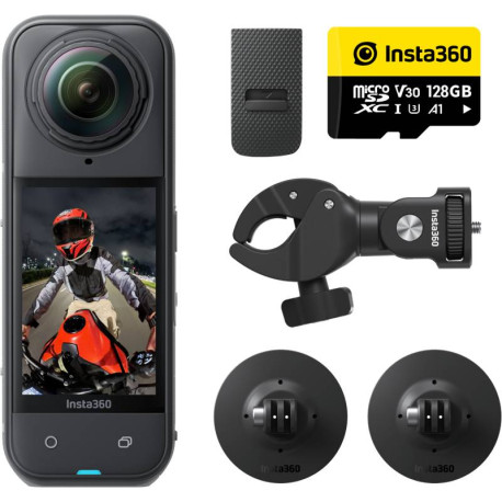 Insta360 X5 Motorcycle Bundle cámara para deporte de acción 72 MP 8K Ultra HD 25,4 / 1,28 mm (1 / 1.28'') Wifi 500 g