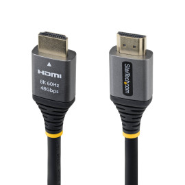 StarTech.com HDMM21V1F cable HDMI 0,3 m HDMI tipo A (Estándar) Negro, Plata