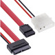 InLine 29608 cable de SATA 0,4 m SATA 7-pin Negro