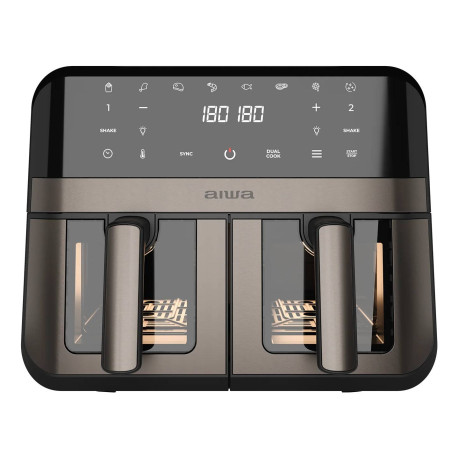 Aiwa AFR-9000 Doble 9 L Independiente 2400 W Freidora de aire caliente Negro
