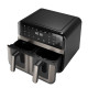 Aiwa AFR-9000 Doble 9 L Independiente 2400 W Freidora de aire caliente Negro