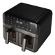Aiwa AFR-9000 Doble 9 L Independiente 2400 W Freidora de aire caliente Negro