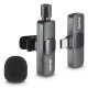 Hama Smart Wireless Negro Micrófono de corbata/solapa