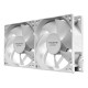 Tacens Anima AF8X2W sistema de refrigeración para ordenador Carcasa del ordenador Ventilador 8 cm Blanco