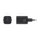 AISENS Cargador GaN 65W, 2xUSB-C PD3.0 QC4.0, Negro