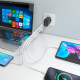 AISENS Cargador GaN 32W, 2xUSB-C PD3.0, 2xUSB-A, Negro