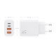AISENS Cargador GaN 32W, 2xUSB-C PD3.0, 2xUSB-A, Blanco