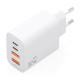 AISENS Cargador GaN 32W, 2xUSB-C PD3.0, 2xUSB-A, Blanco